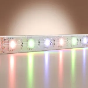 Светодиодная лента Базовая 24В 5050 14,4Вт/м Цветная (RGB) 5м IP 65 201198