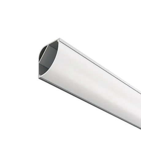 Алюминиевый профиль накладной угловой 30x30 (Серебро, 2 м), ALM-3030B-S-2M