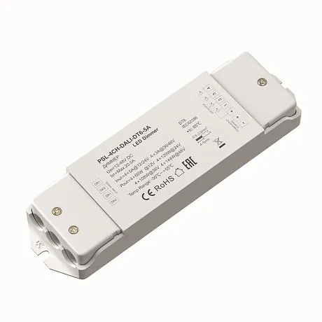 Диммер DALI DT6 четырёхканальный 12-48В 5A 576Вт