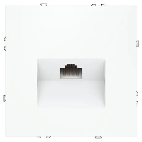Розетка компьютерная встраиваемая VOLTUM S70 RJ45 кат.6, (белый матовый)