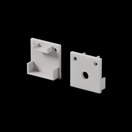 Комплект заглушек (для профиля 20x20) 2 шт., ALM-2020B-EC 642077