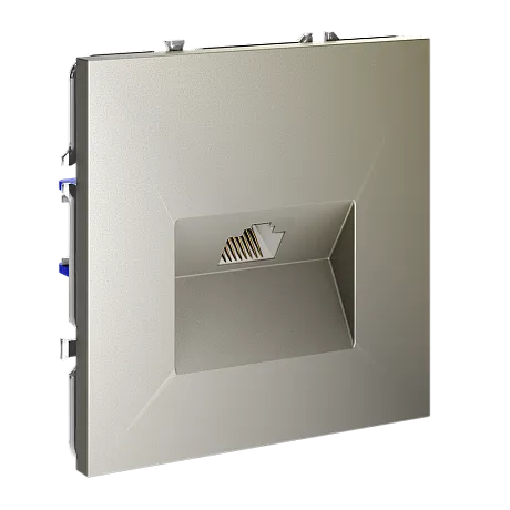 Розетка компьютерная встраиваемая VOLTUM S70 RJ45 кат.6, (шелк)