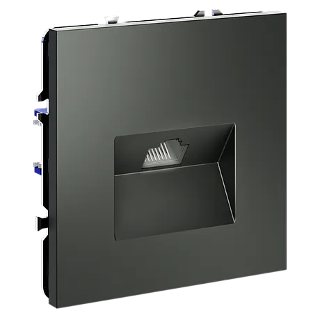 Розетка компьютерная встраиваемая VOLTUM S70 RJ45 кат.6, (титан)
