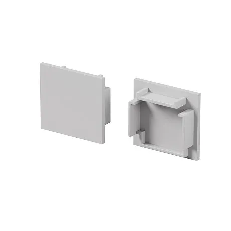 Комплект заглушек (для профиля 25x22) 2 шт., ALM-2522-S-EC 642065