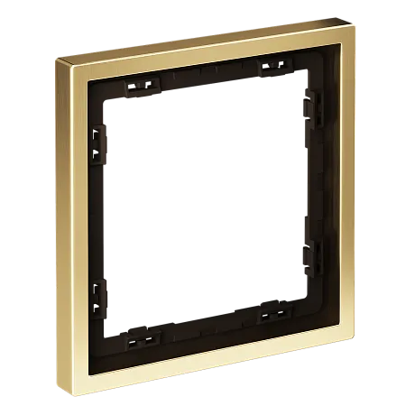 Рамка металлическая на 1 пост, S70 Metal (латунь)
