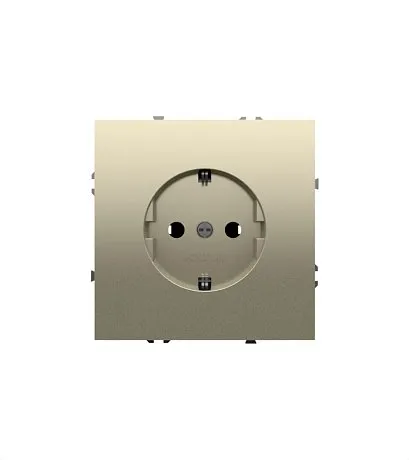 Розетка встраиваемая VOLTUM S70 с заземлением 16А, (кашемир)