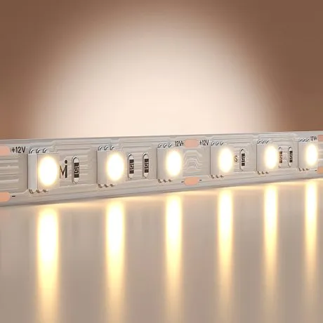 Светодиодная лента Базовая 12В 5050 14,4Вт/м 3000K 5м IP 20 201183
