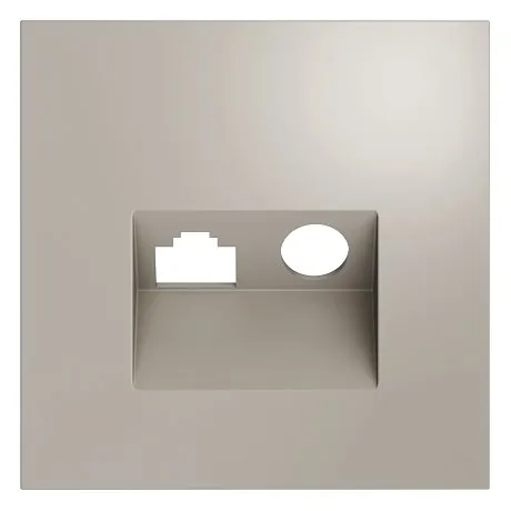 Накладка для розетки TV+RJ45 кат. 6, S70 (кашемир)