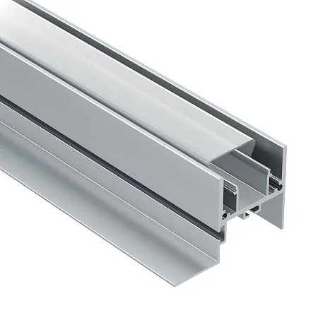 Алюминиевый профиль для натяжного потолка 35x52 (Серебро, 2 м), ALM012S-2M