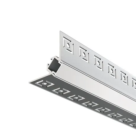 Алюминиевый профиль встраиваемый скрытого монтажа 50x22 (Серебро, 2 м), ALM-5022-S-2M