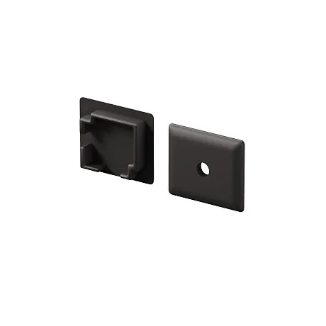 Комплект заглушек (для профиля 16x16) 2 шт., ALM-1616S-B-EC 642030