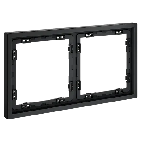 Рамка пластиковая VOLTUM S70 на 2 поста, (графит)
