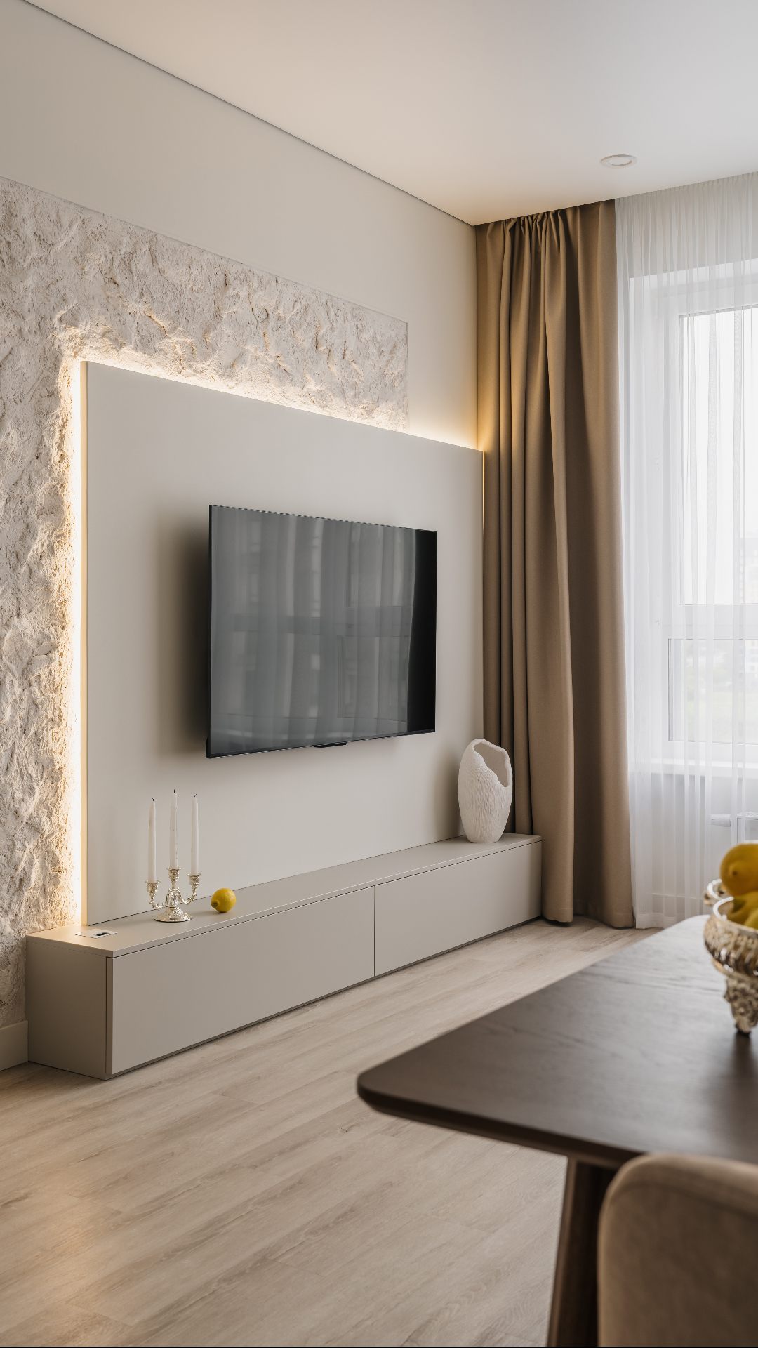 Современный интерьер, где свет заботится о каждом