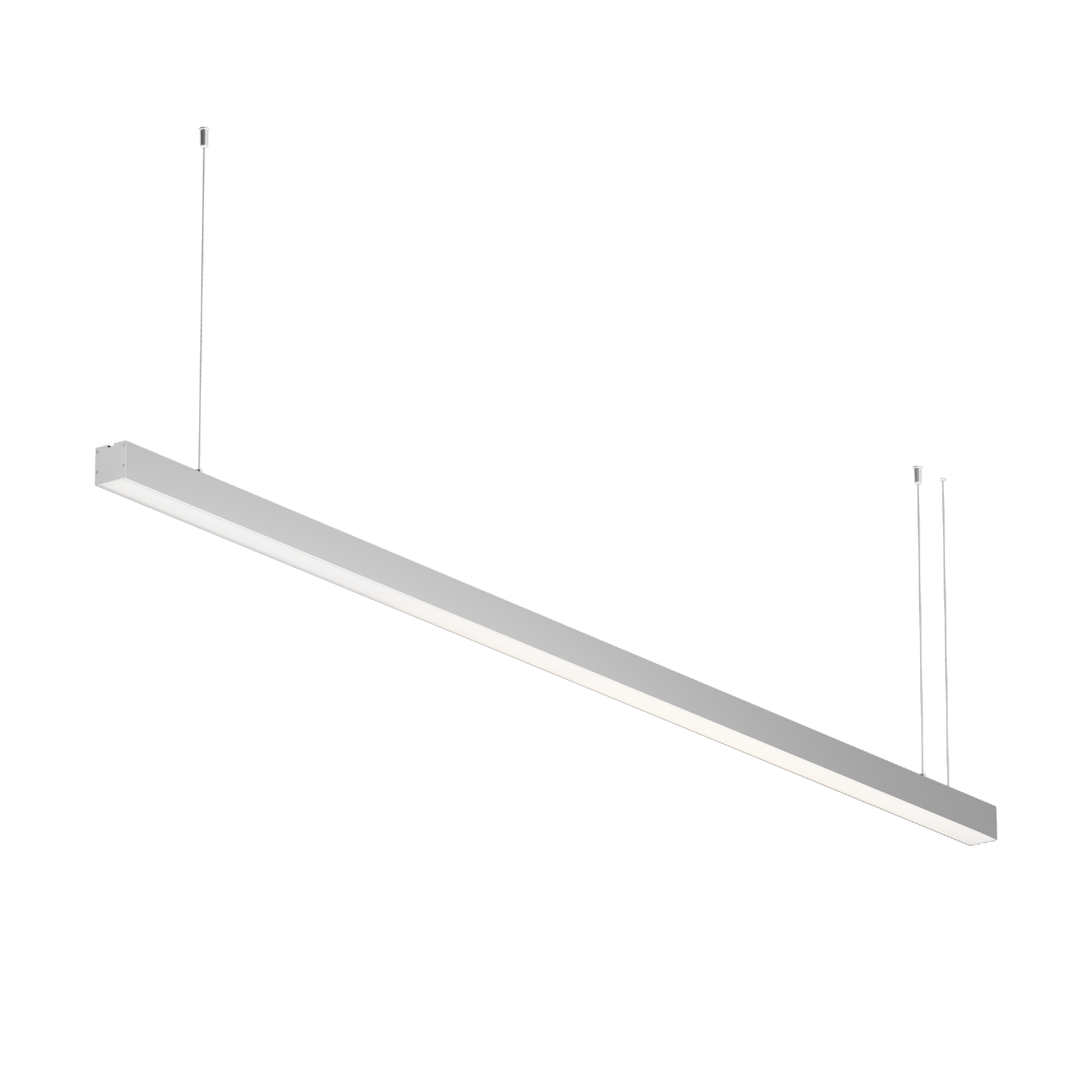 Линейный светильник подвесной 3000K 50x50 40 Вт (Серебро, 2 м) LL312023