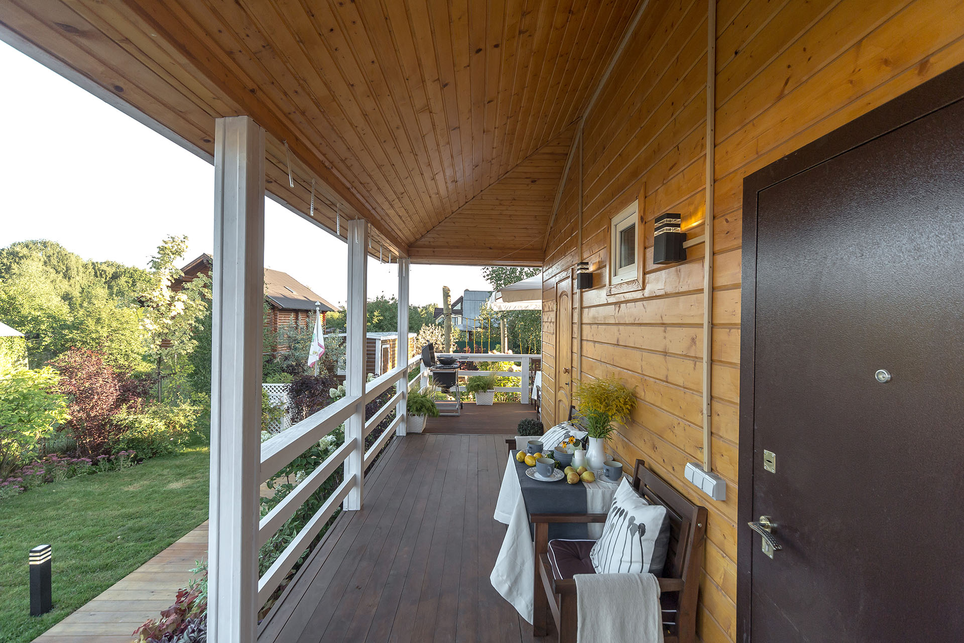 Сад с веревочным парком