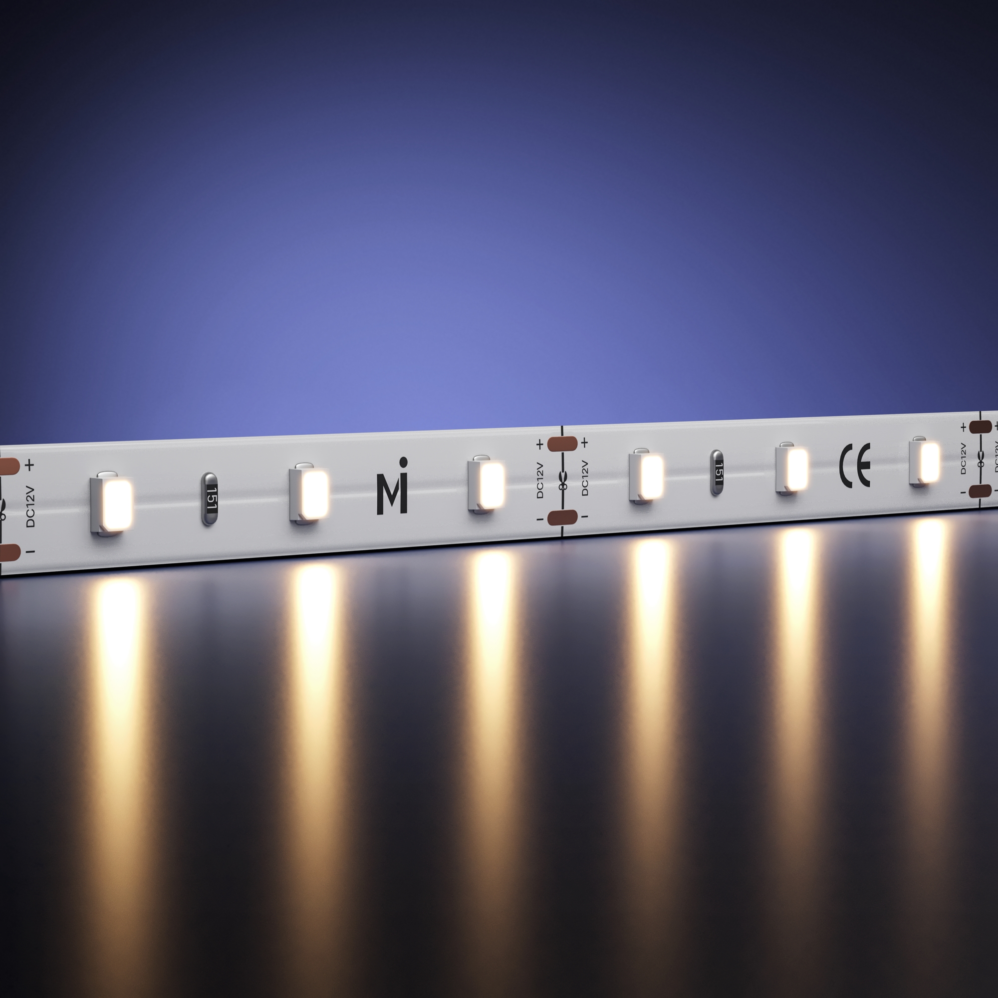 Светодиодная лента Ультра 12В 2835 7,2Вт/м 3000К 5м IP 20 201017