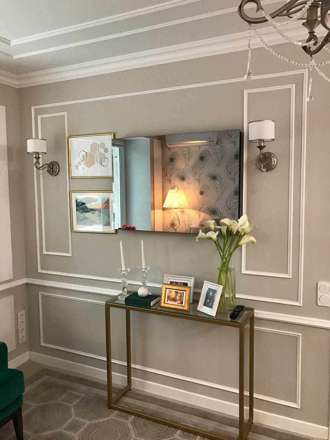 Светильники Maytoni в проекте в стиле ар-деко