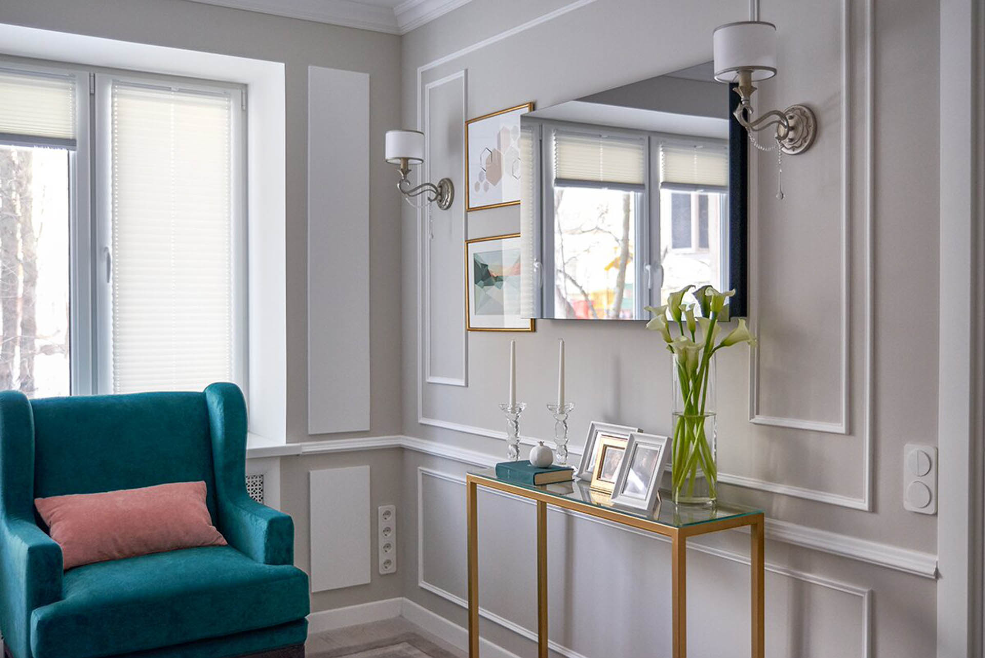 Светильники Maytoni в проекте в стиле ар-деко