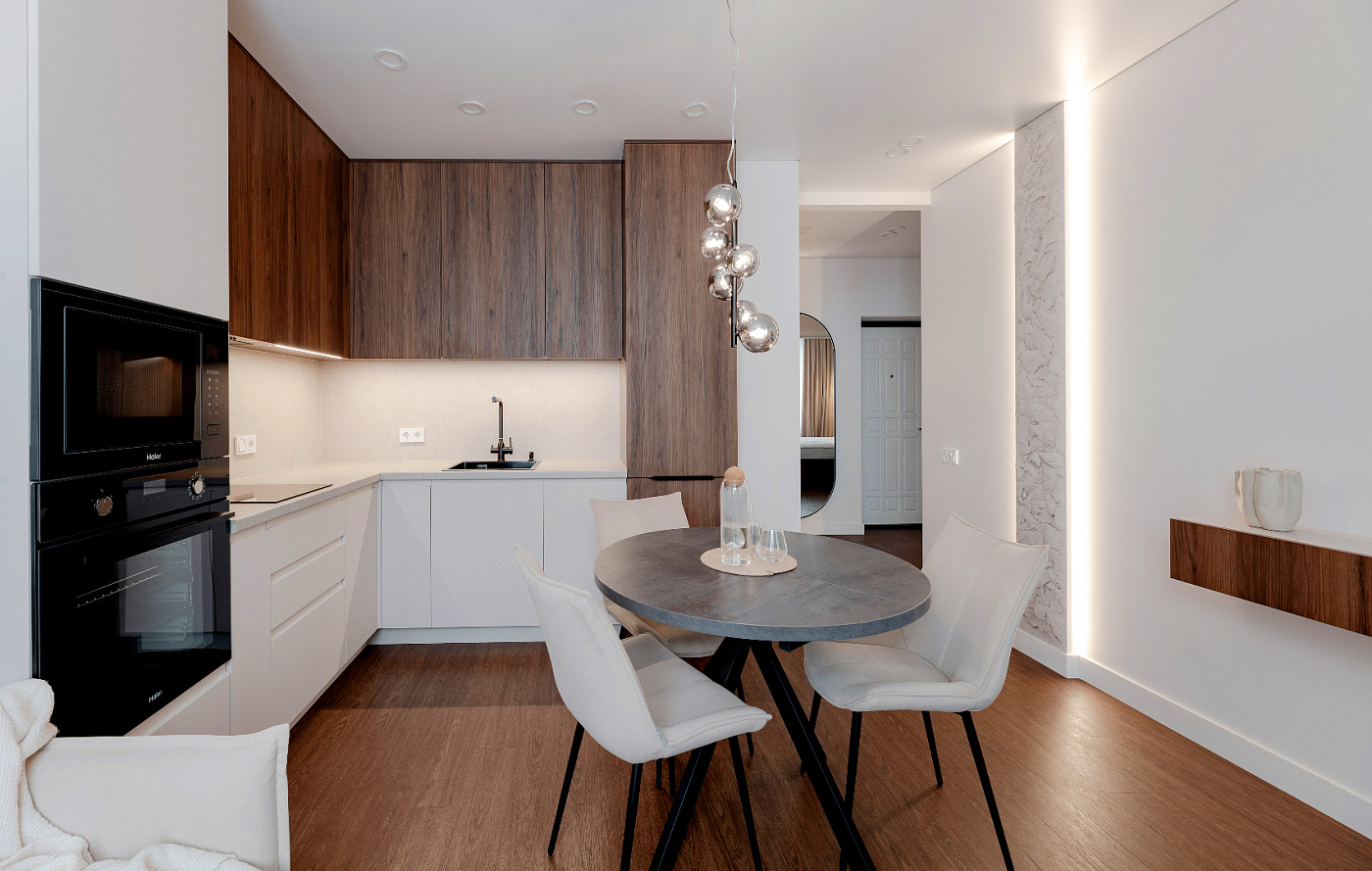 Брауни-эффект в интерьере: проект однокомнатной квартиры