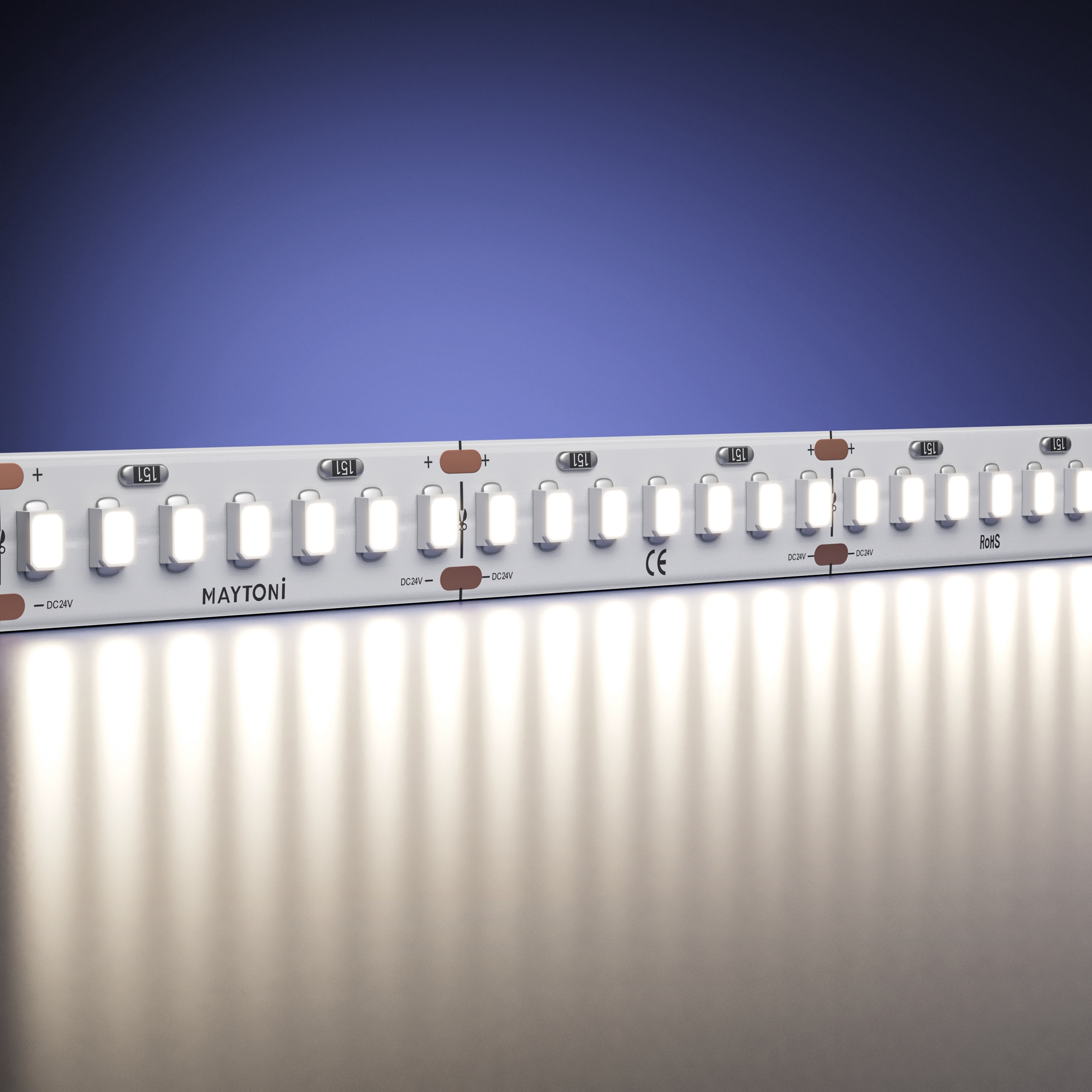 Светодиодная лента Ультра 24В 2835 11Вт/м 4000К 5м IP 20 201050