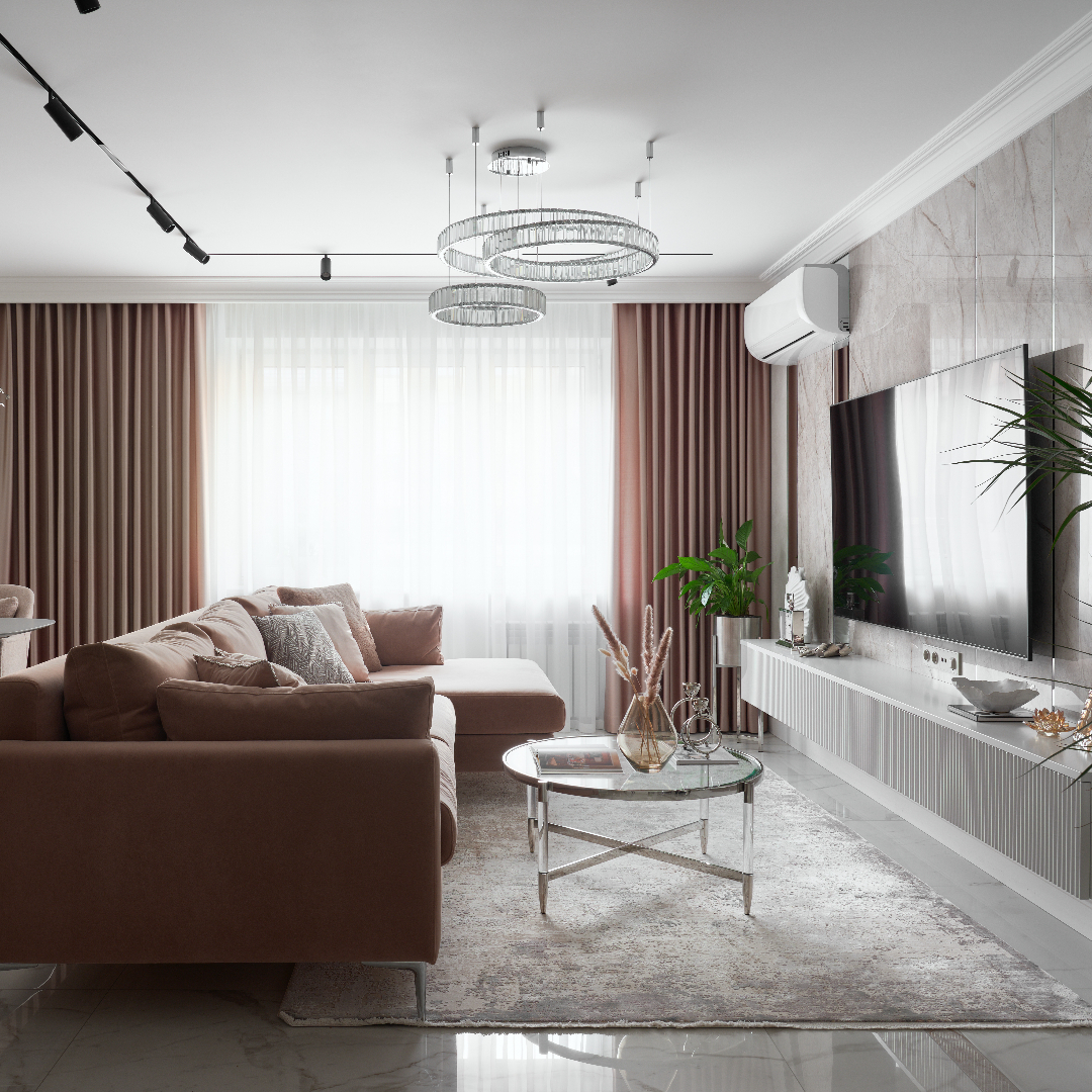 Светлый эклектик для семьи в Красноярске