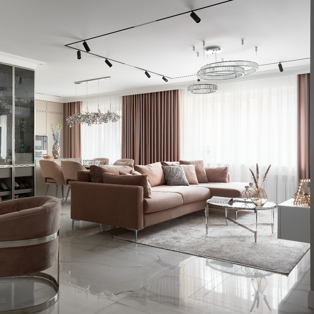 Светлый эклектик для семьи в Красноярске