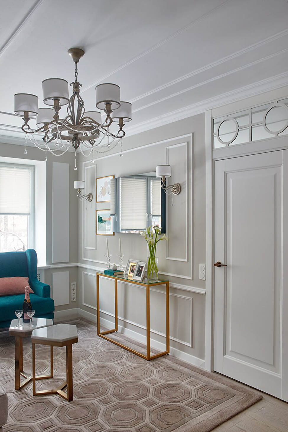 Светильники Maytoni в проекте в стиле ар-деко