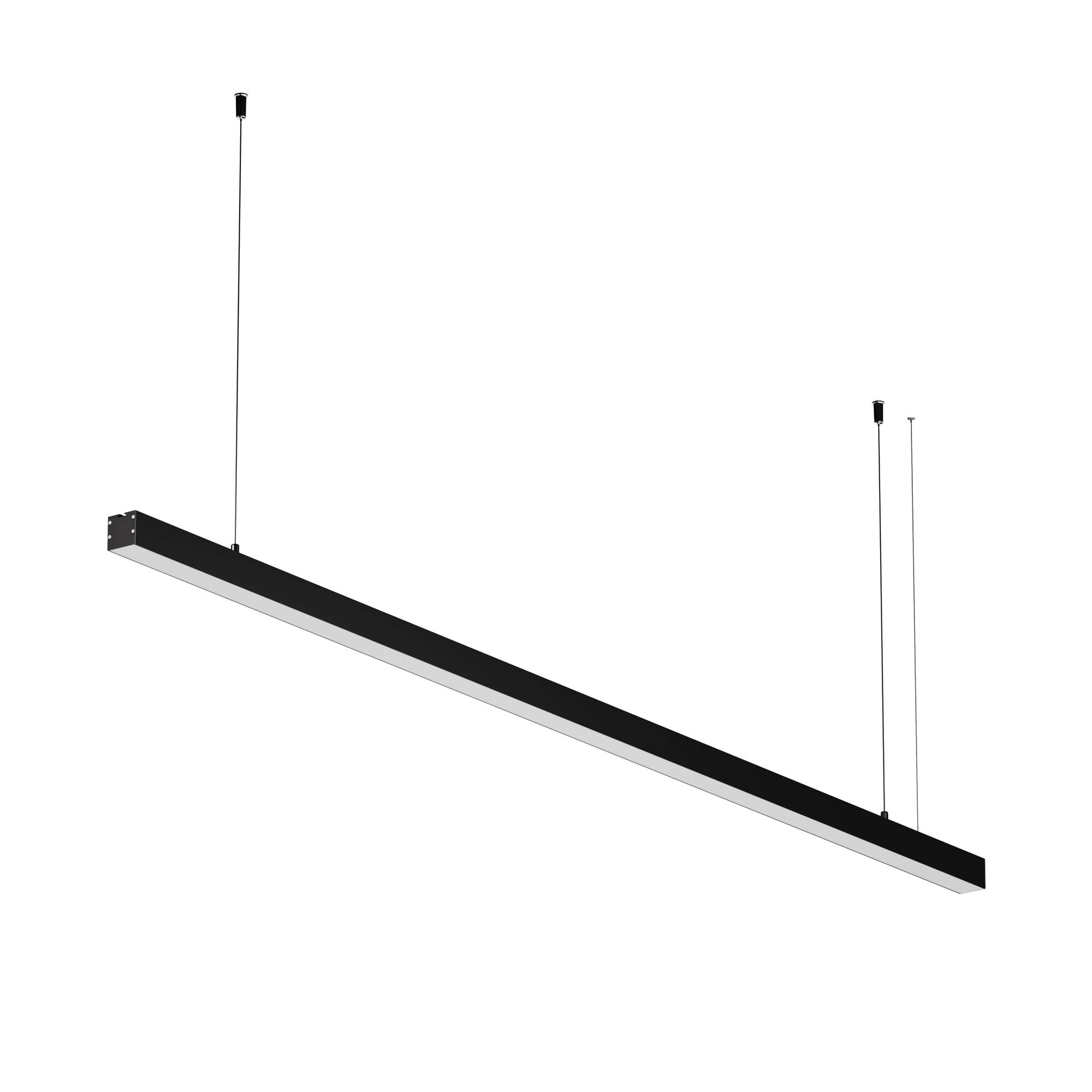 Линейный светильник подвесной 4000K 35x35 30 Вт (Черный, 1,5 м) LL312014