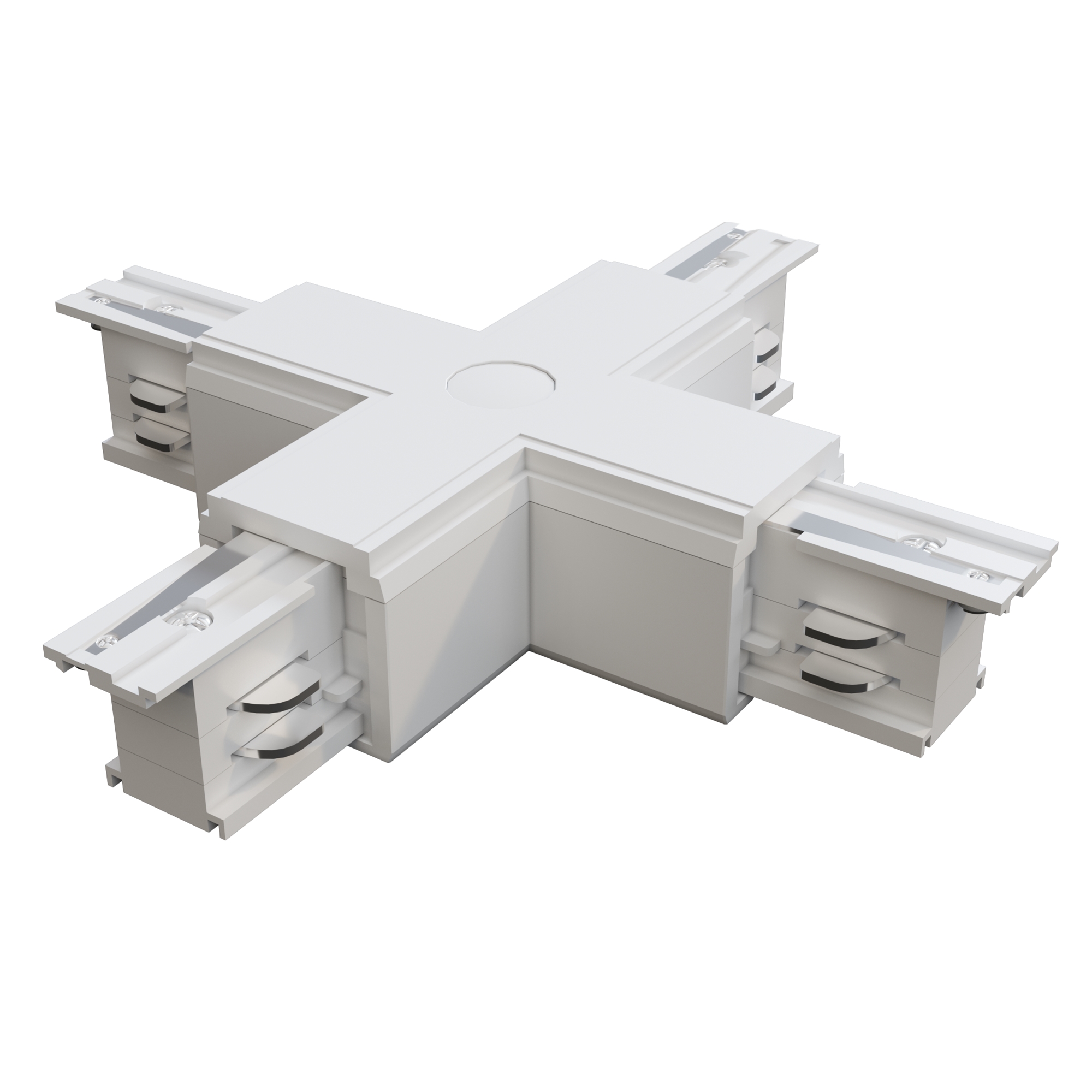 Коннектор Х-образный Trinity белый