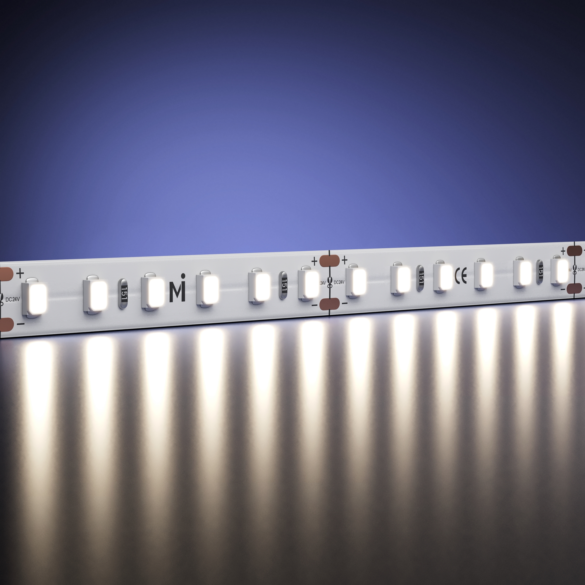 Светодиодная лента Ультра 24В 2835 9,6Вт/м 4000К 50м IP 20 201048