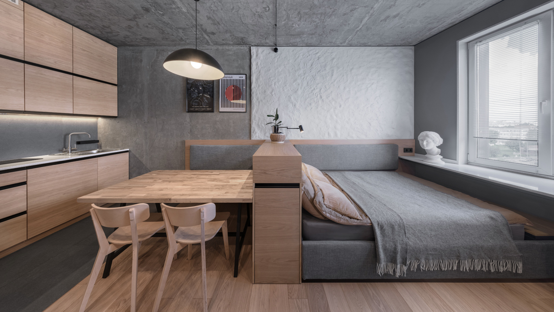 Урбан-студия для архитектора: 29 м² чистого вдохновения