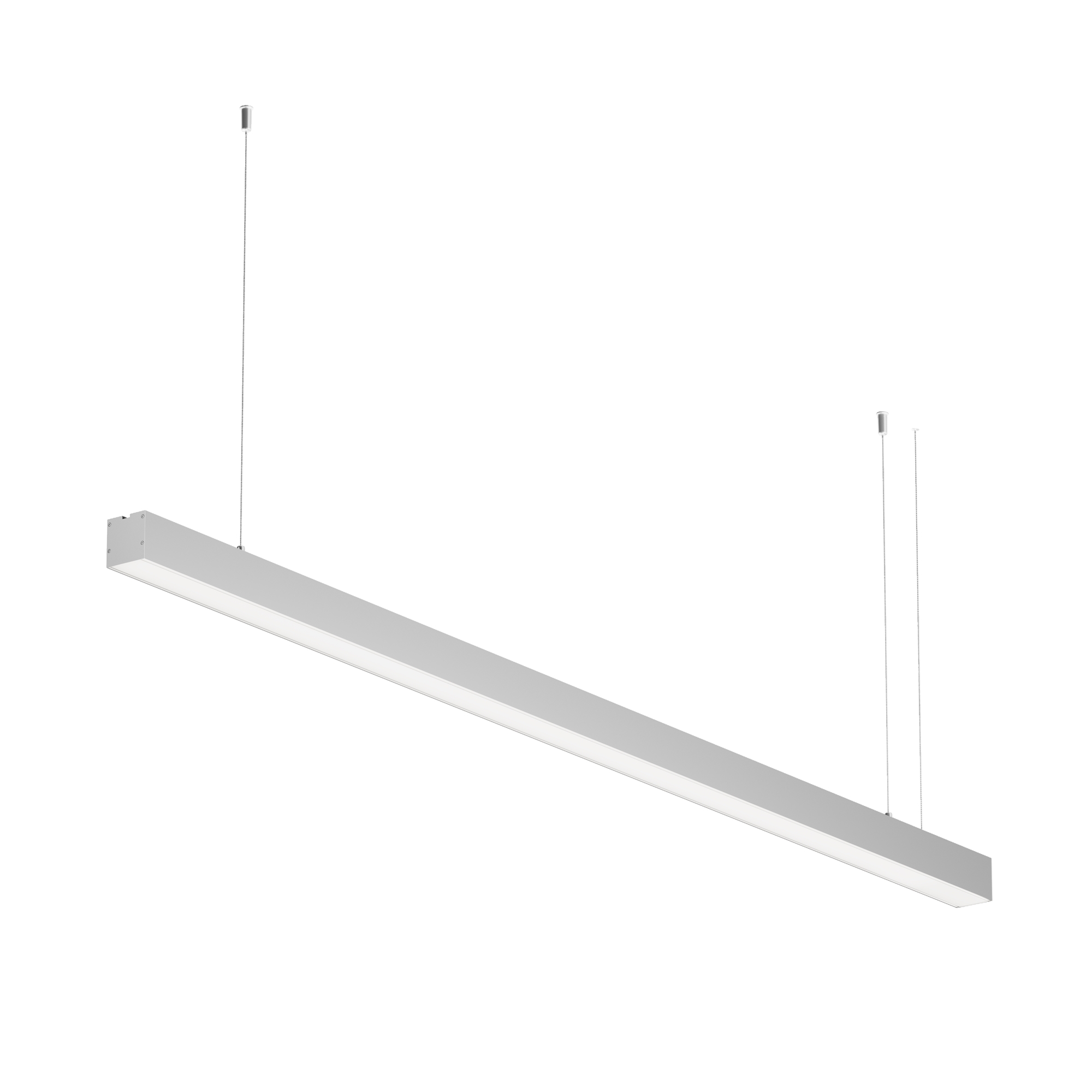 Линейный светильник подвесной 4000K 50x50 30 Вт (Серебро, 1,5 м) LL312022