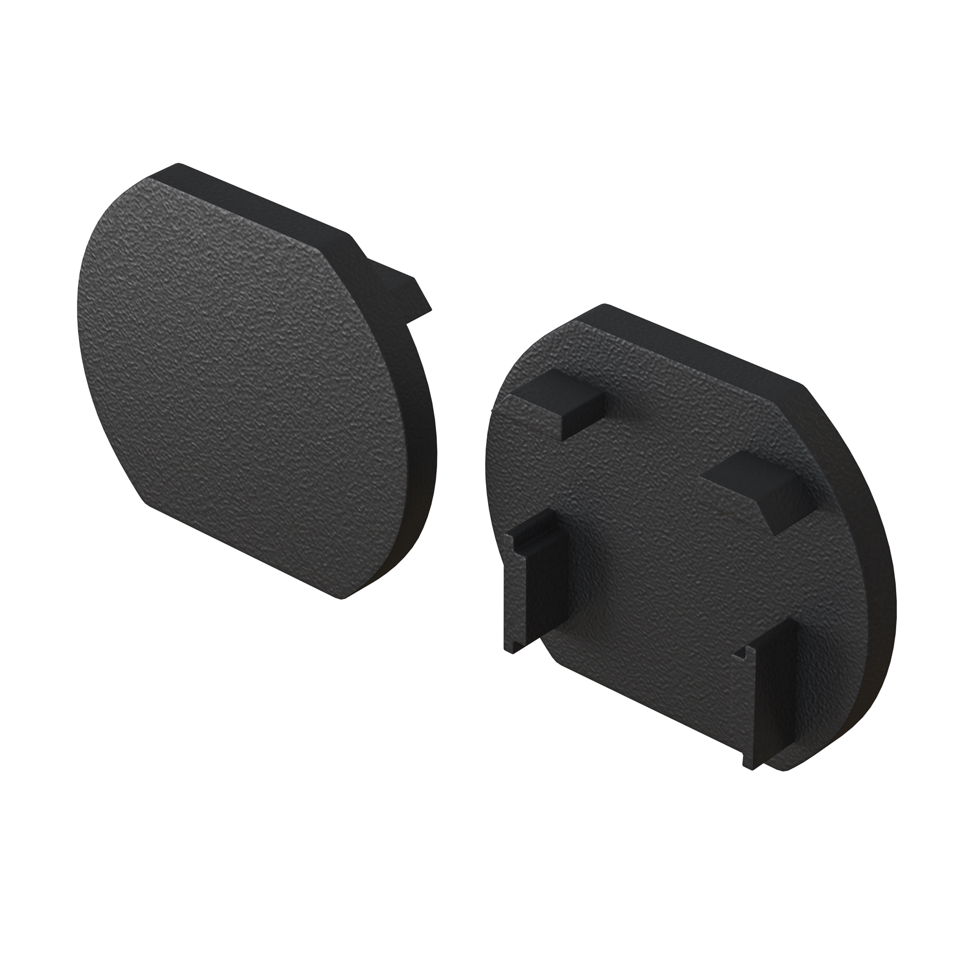 Заглушка для круглого шинопровода, 2 шт. Basity, черный