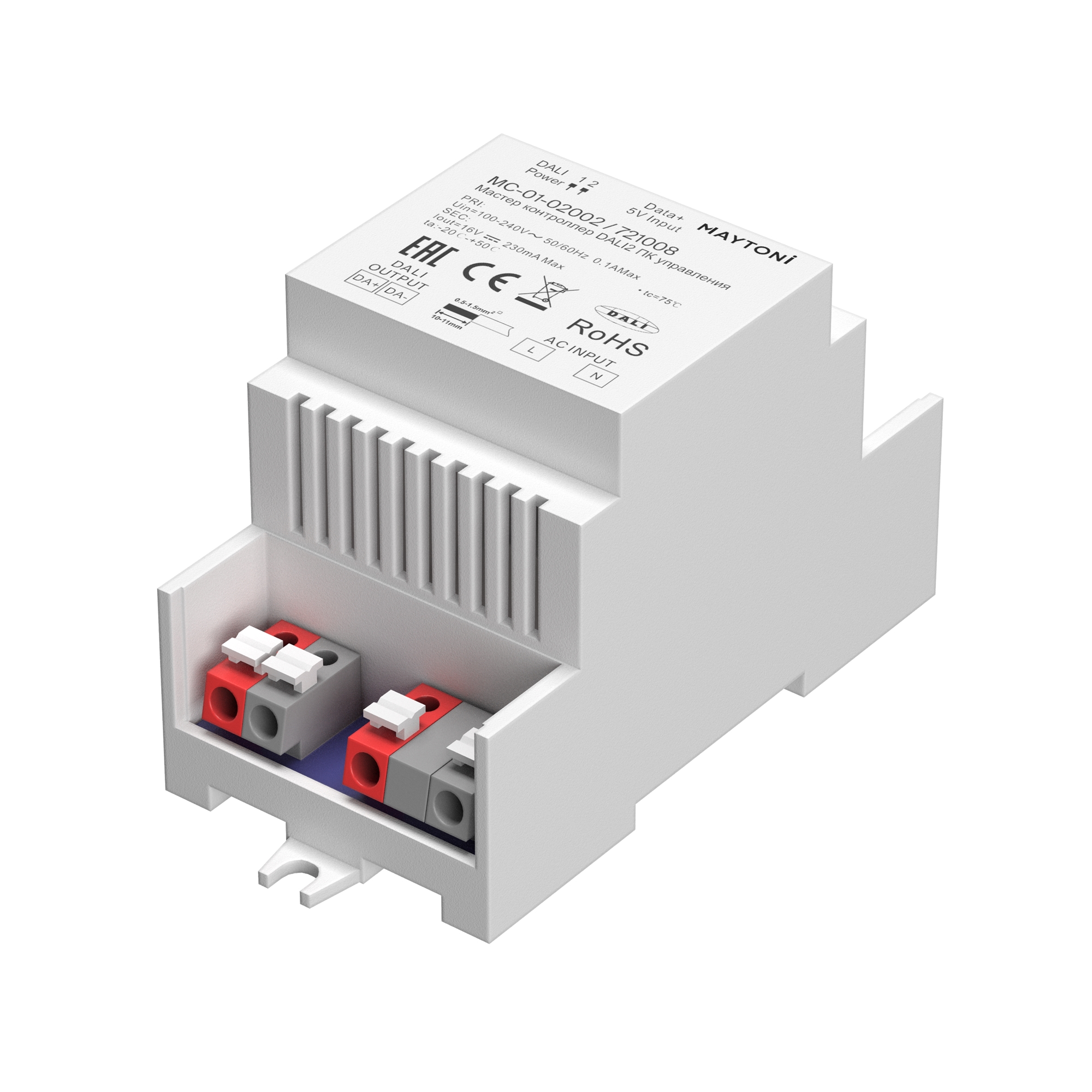 Мастер-контроллер DALI 1 канал 230В 230А DIN 37Вт