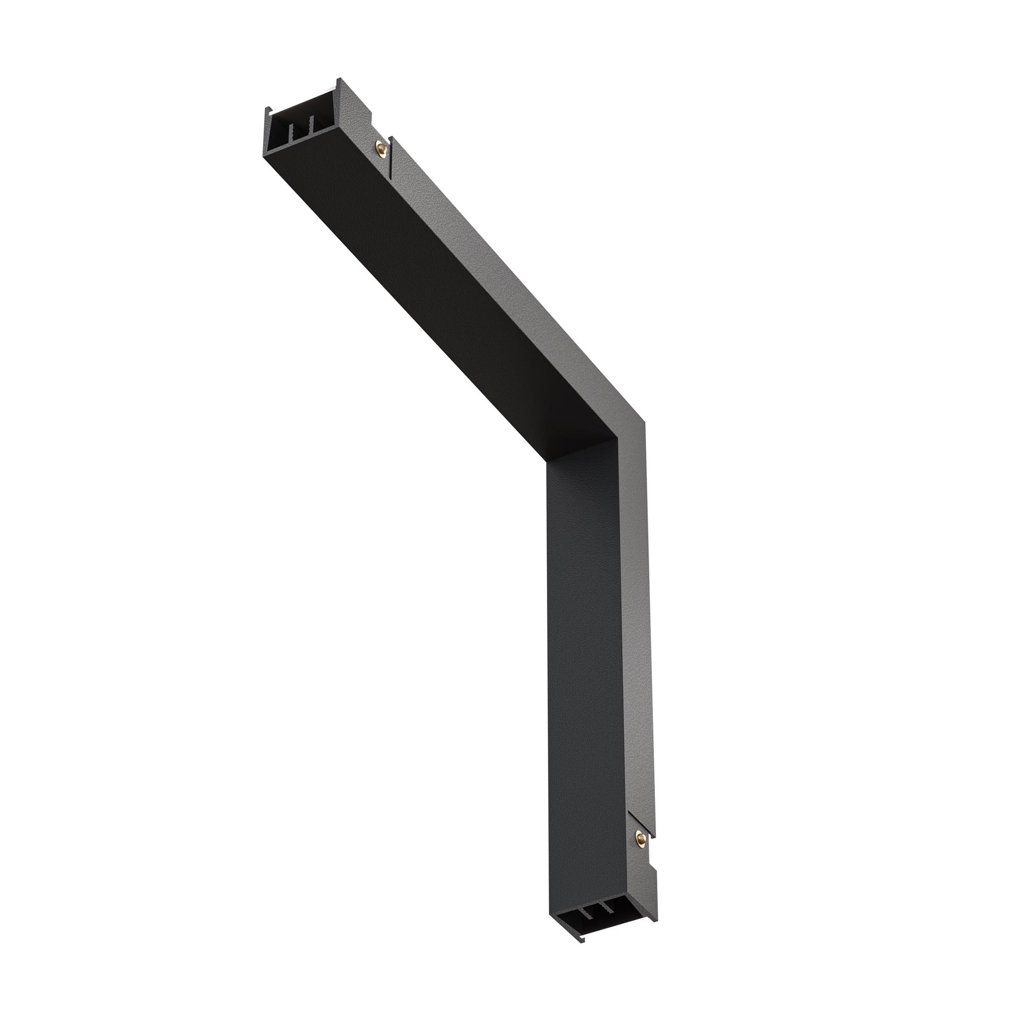 Коннектор питания угловой внутренний Basity, черный