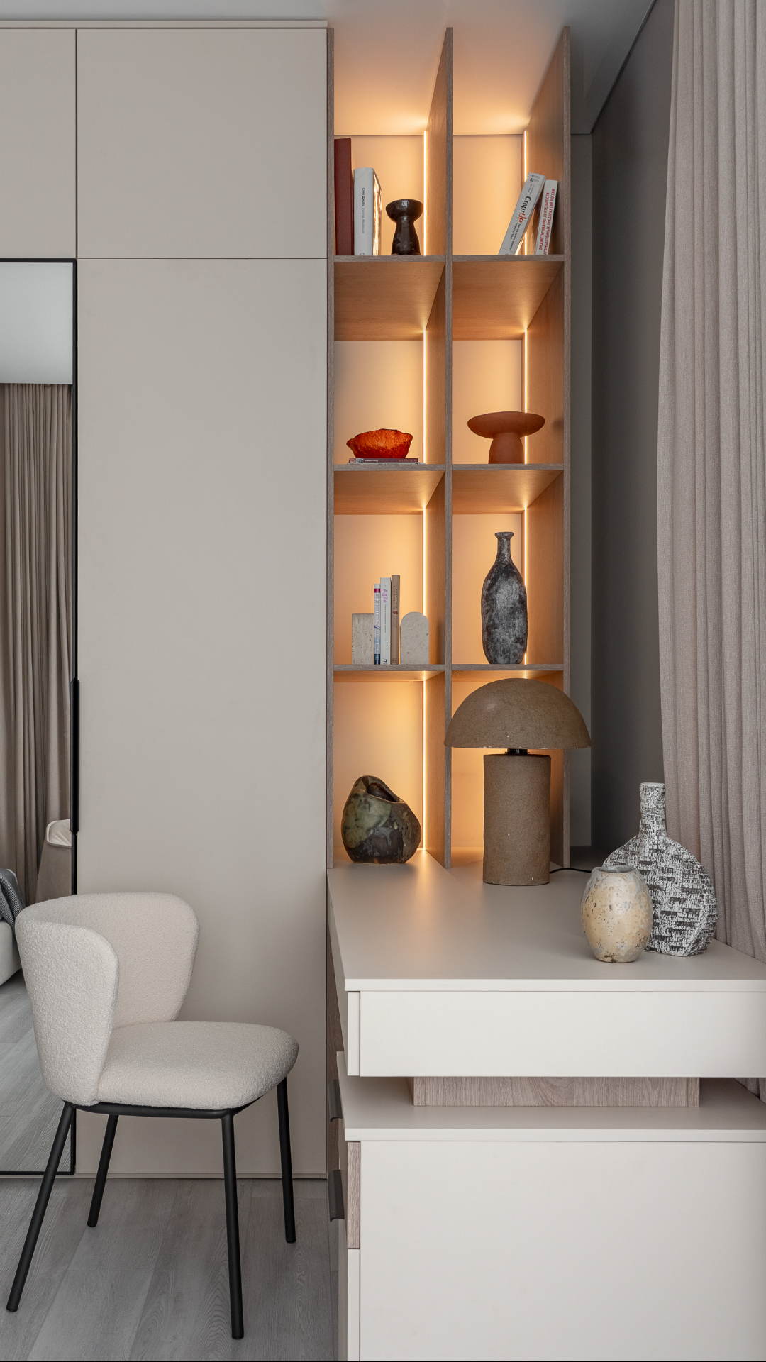 Современный интерьер для семьи в ЖК Alia