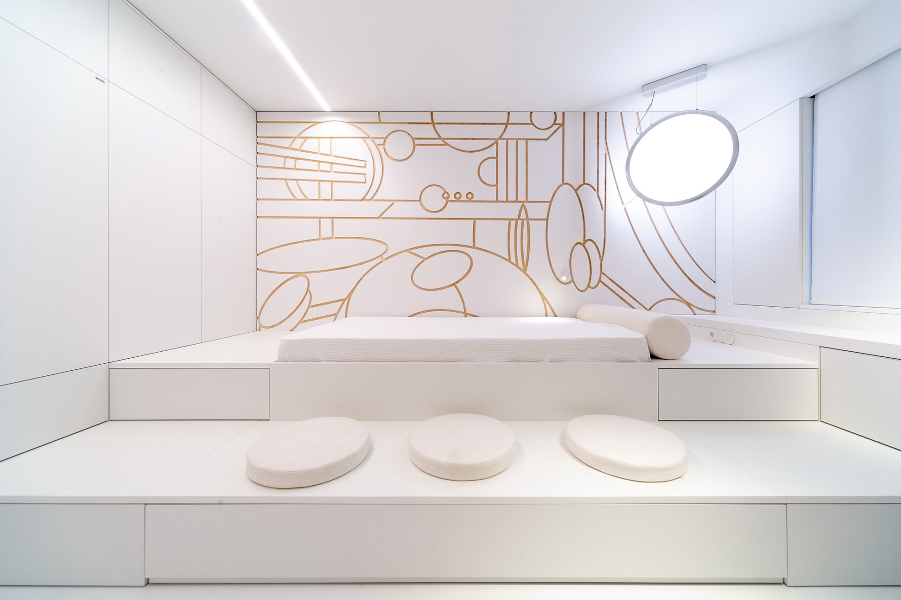 Дизайн-проект детской с мини-зоопарком «Белый куб» дизайнеров Медведниковой Елены и Шведовой Надежды