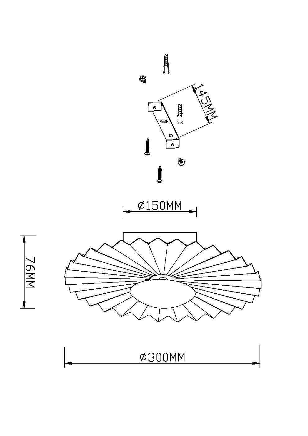 Настенный светильник (бра) Фиоре / Fiore 3000К 7Вт