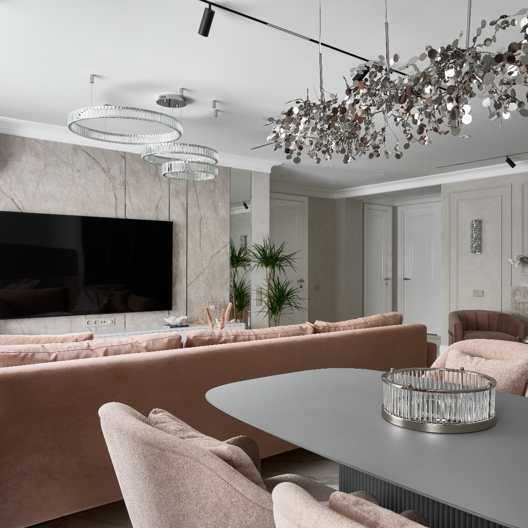 Светлый эклектик для семьи в Красноярске