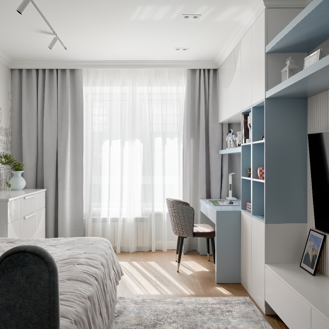 Светлый эклектик для семьи в Красноярске