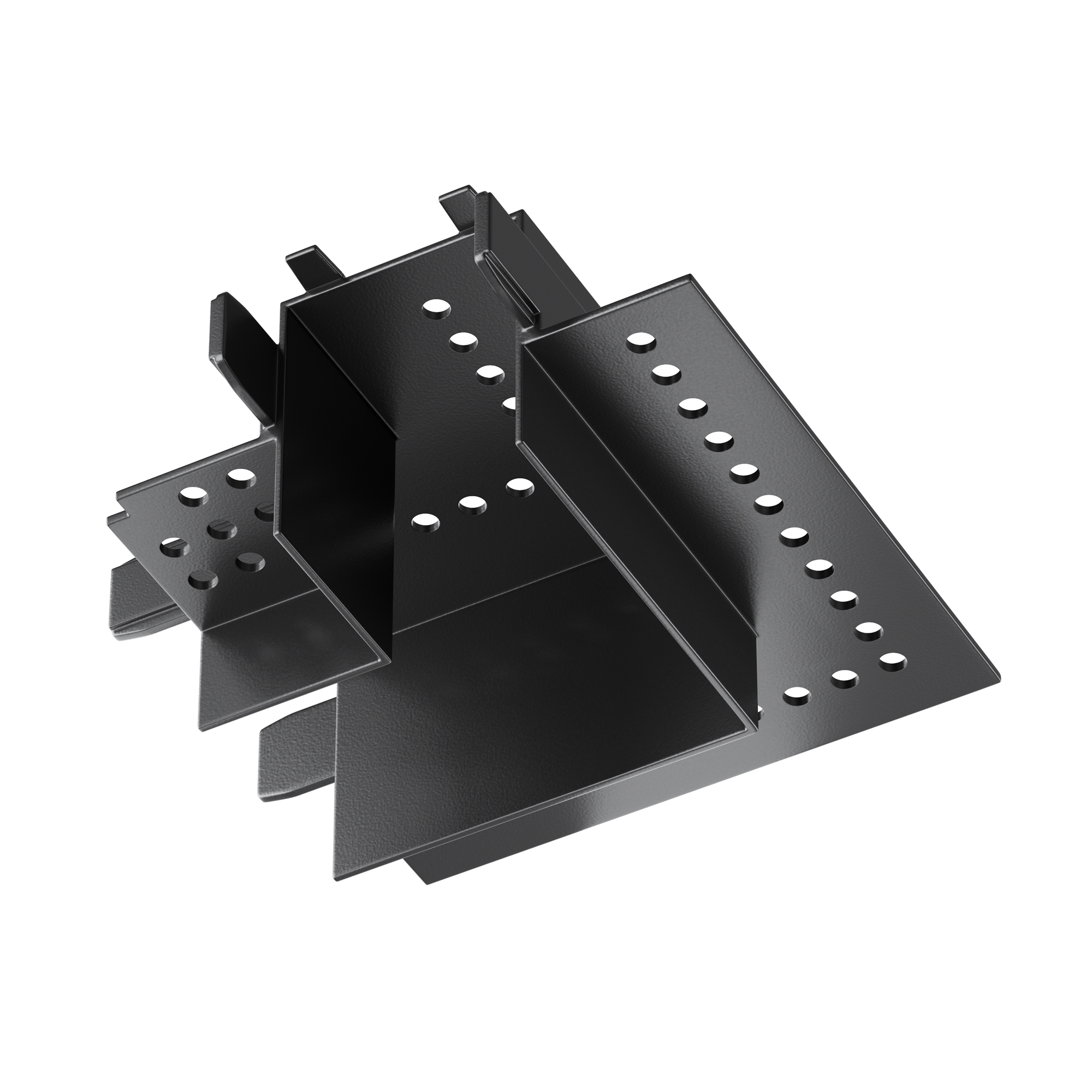 Коннектор угловой Radity встраиваемый черный