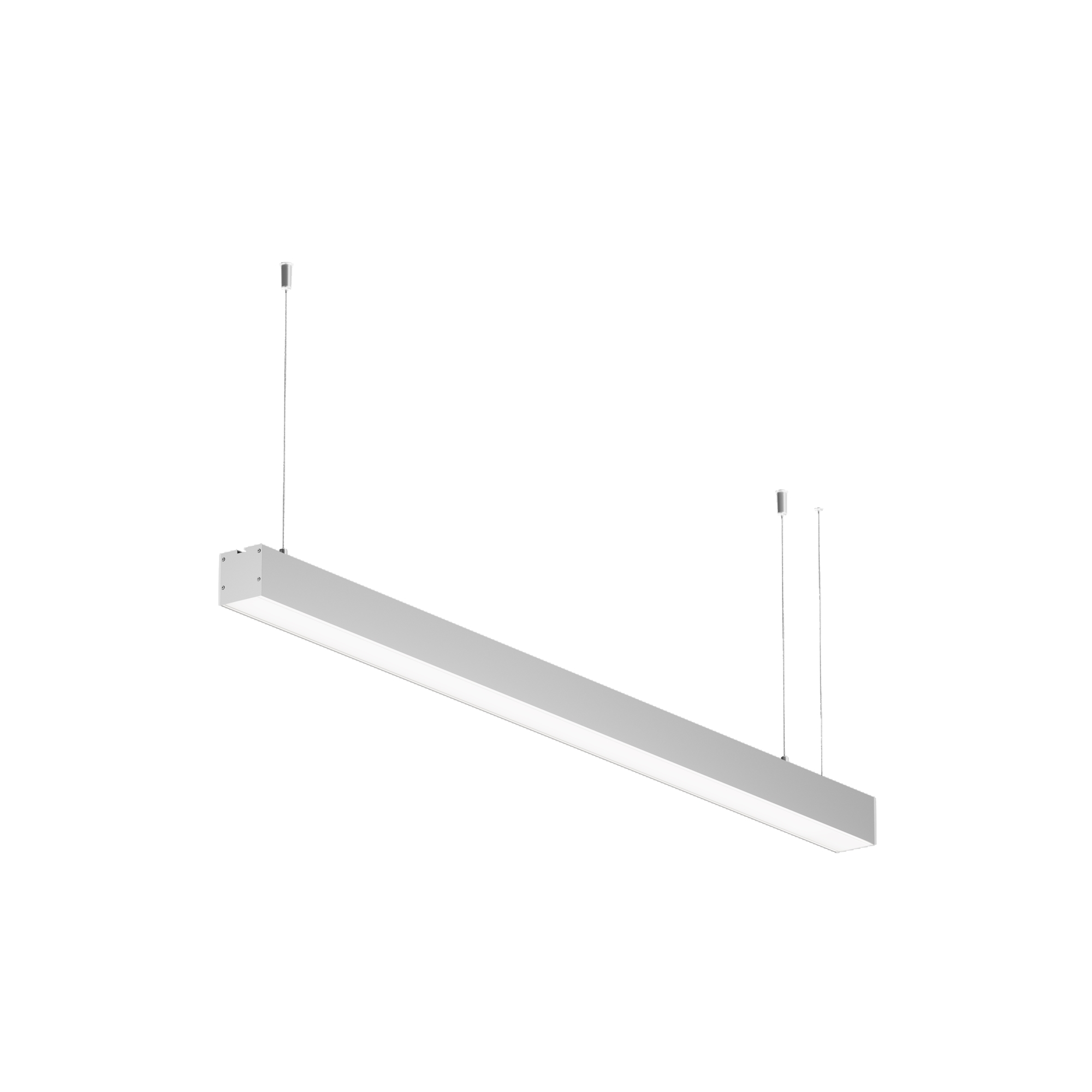 Линейный светильник подвесной 3000K 50x50 20 Вт (Серебро, 1 м) LL312019