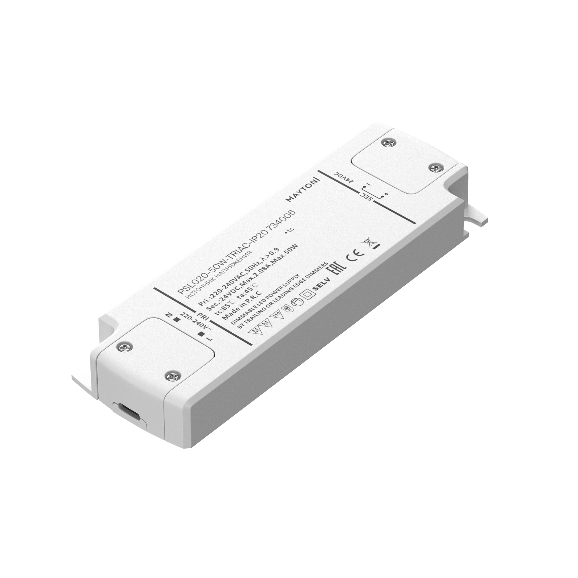 Источник напряжения TRIAC 24В 50Вт IP 20