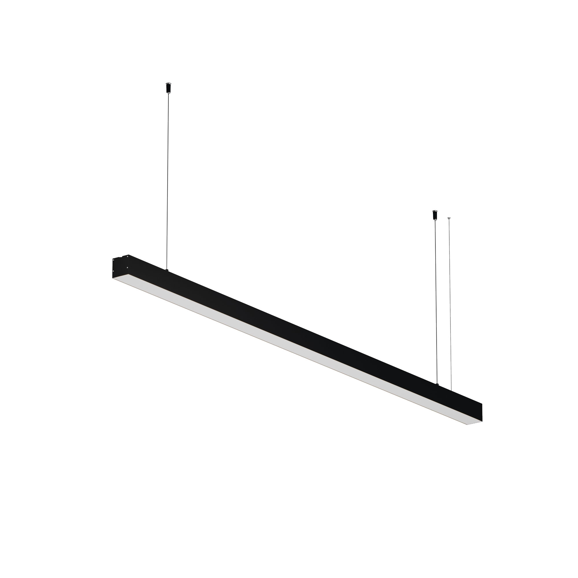 Линейный светильник подвесной 4000K 50x50 30 Вт (Черный, 1,5 м) LL312030