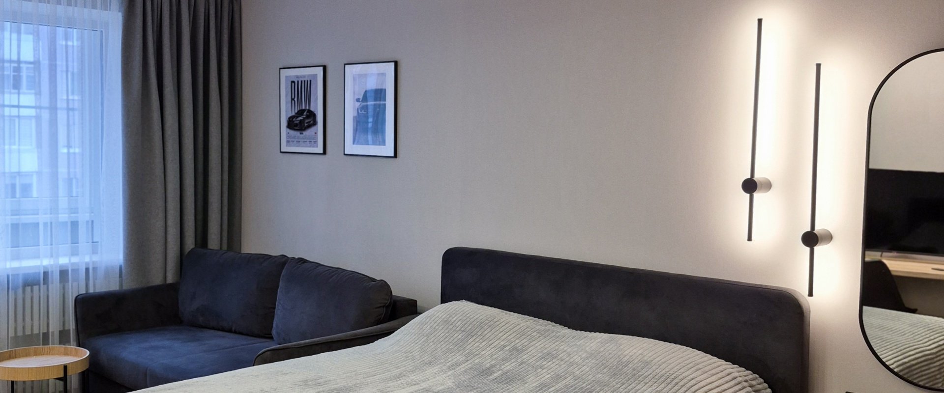 Нежный капучино в городской квартире