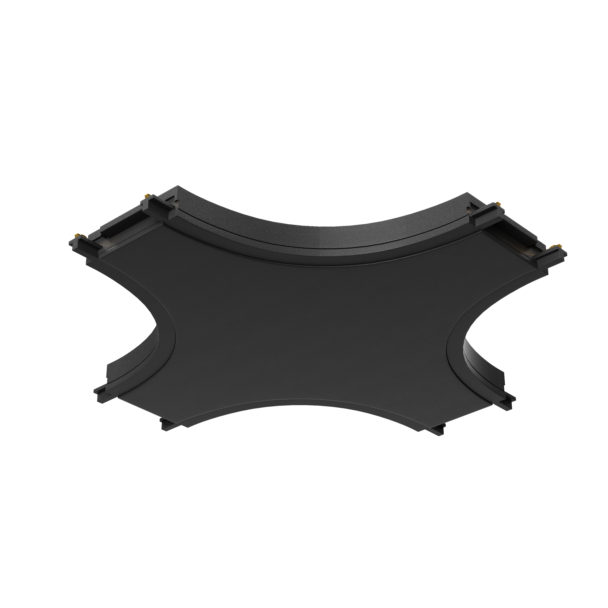 Коннектор питания X-образный Radity черный