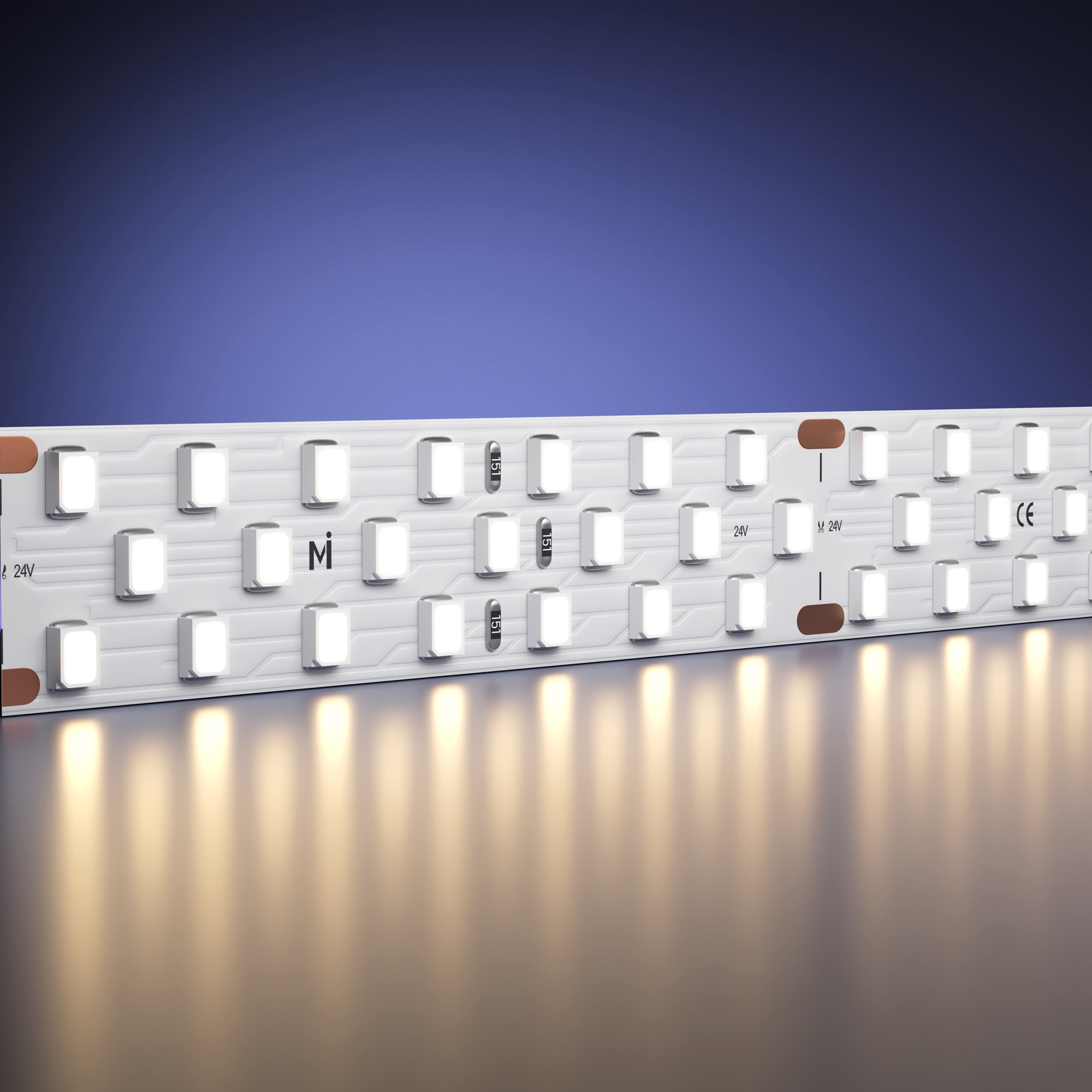 Светодиодная лента Ультра 24В 2835 27Вт/м 3000К 5м IP 20 201114