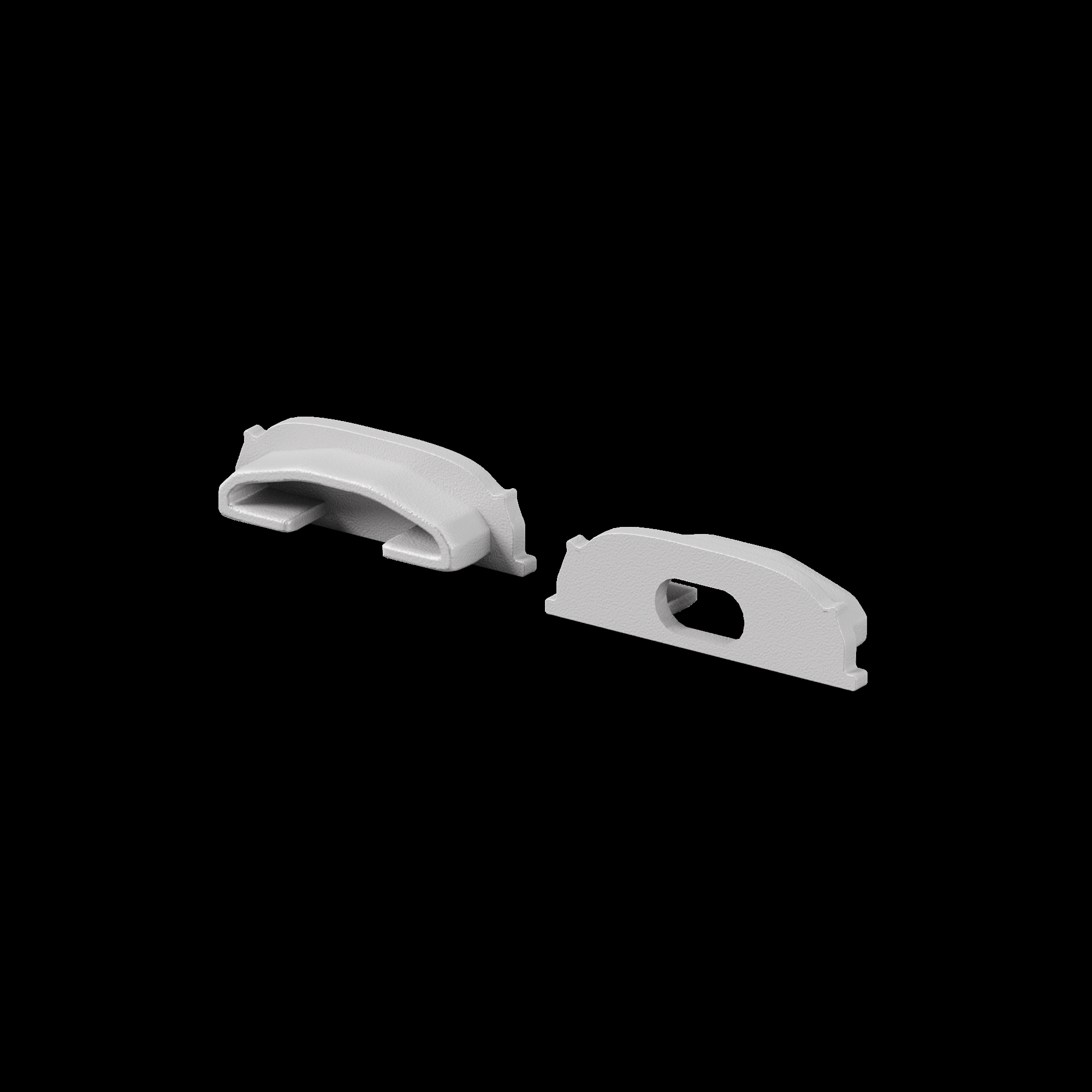 Комплект заглушек (для профиля 18x06) 2 шт., ALM-1806-EC 642075