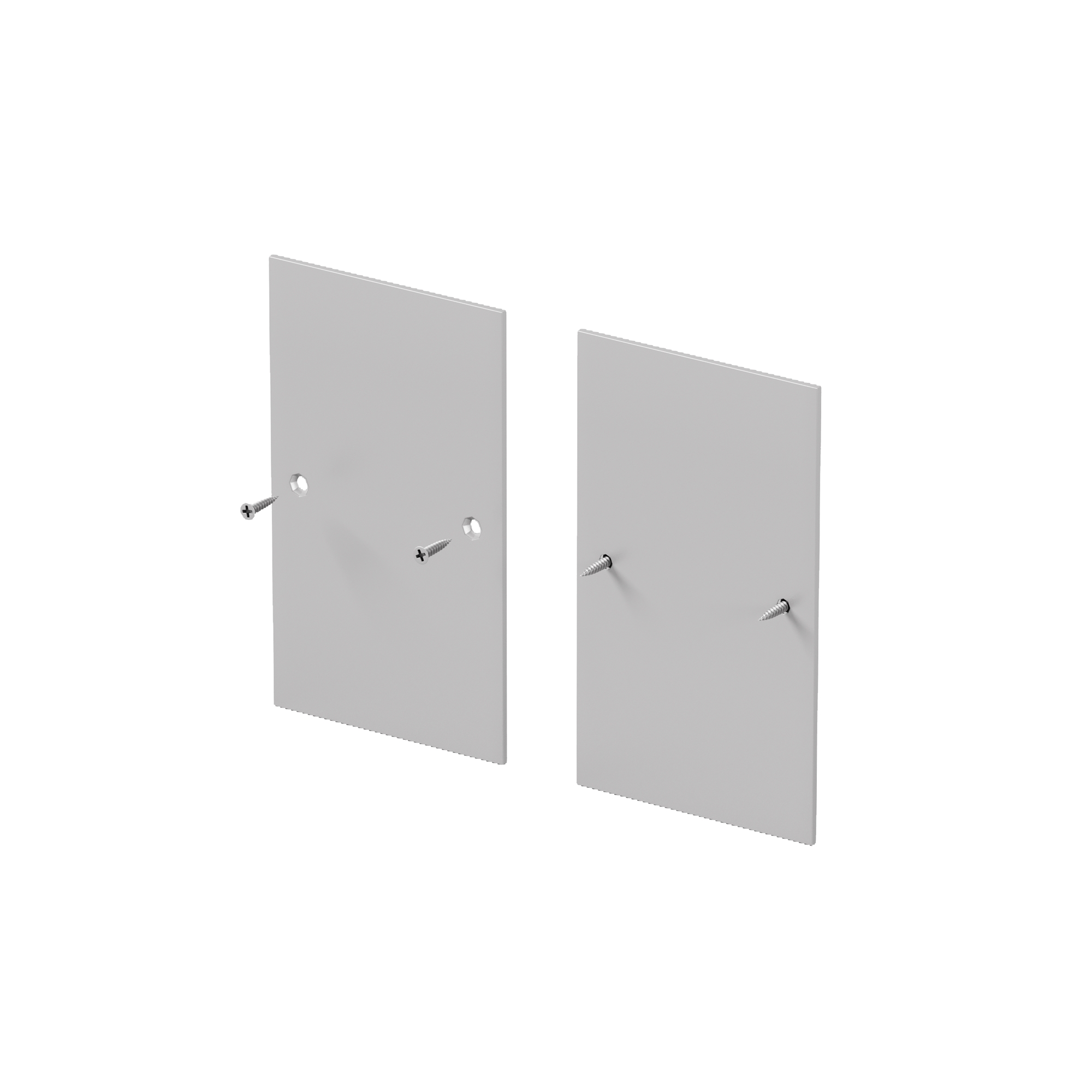 Комплект заглушек (для профиля 65x42) 2 шт., ALM-6542-EC 642056