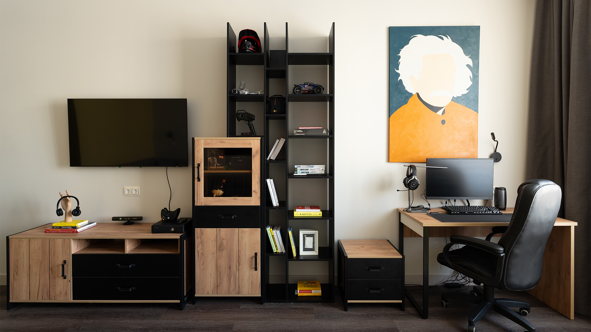 Квартира с яркими акцентами в ЖК «Сосновка»